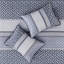 Ensemble 4 pièces de luxe bleu marine avec rembourrage. Comprend 2 taies décoratives et 1 coussin décoratif. Facile à repasser et lavable à la machine-116011291
