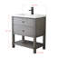 Meuble-lavabo sur pied simple avec comptoir Lunnete