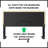 Diamond Linen Upholstered Platform Bed Frame with Adjustable Headboard - Boyd Sleep-227439988-227439986