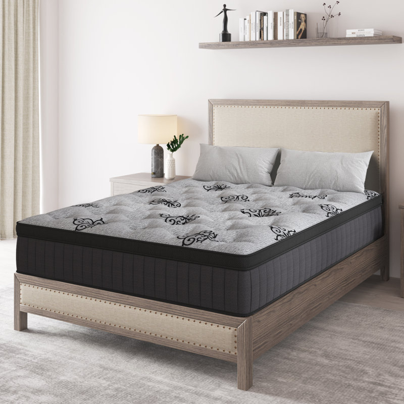 9''/12''/14''Medium Hybrid Mattress with Gel Memory Foam Individual Pocket Springs And Bed-In-A-Box Mattress, 14'', Queen