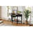 Half Moon Console Table With Drawer & Shelf - Rustic Accent Table, Sofa Table For Entryway, Living Room, Hallway And Foyer-1142424986-1142424997