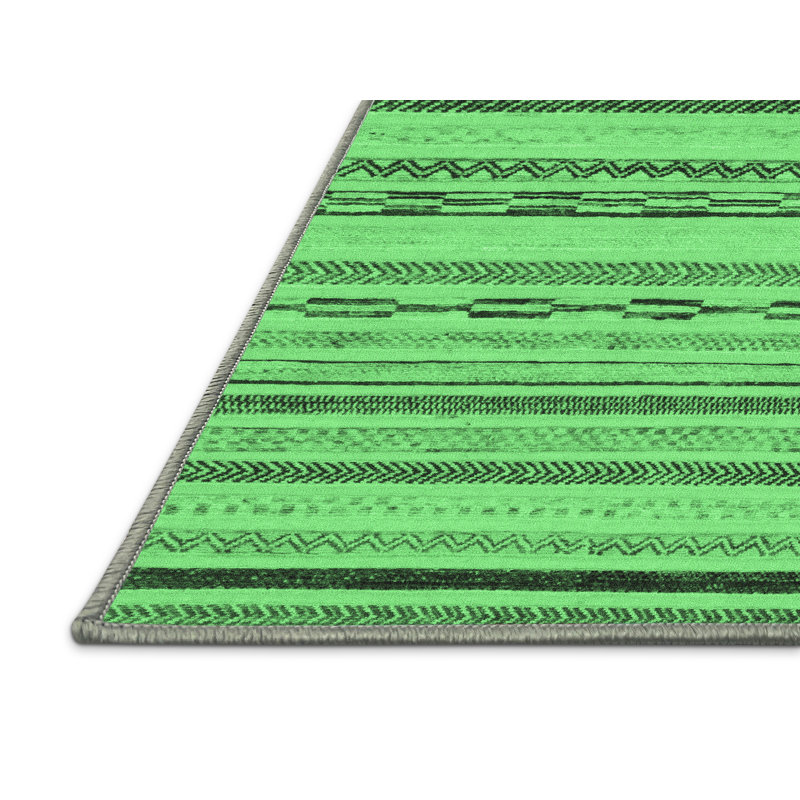 Kemaree Washable Geometric Indoor Rug, Rectangle 7' x 9'