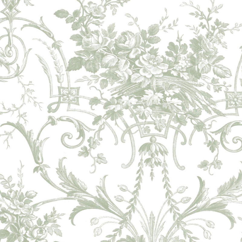 Papier peint Laura Ashley Tuileries, Vert