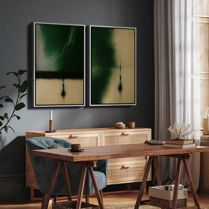 Art mural encadré, rétro, antique, classique pour chambre à coucher - 24 po x 36 po x 2 panneaux, H 36 po x l 24 po, Blanc