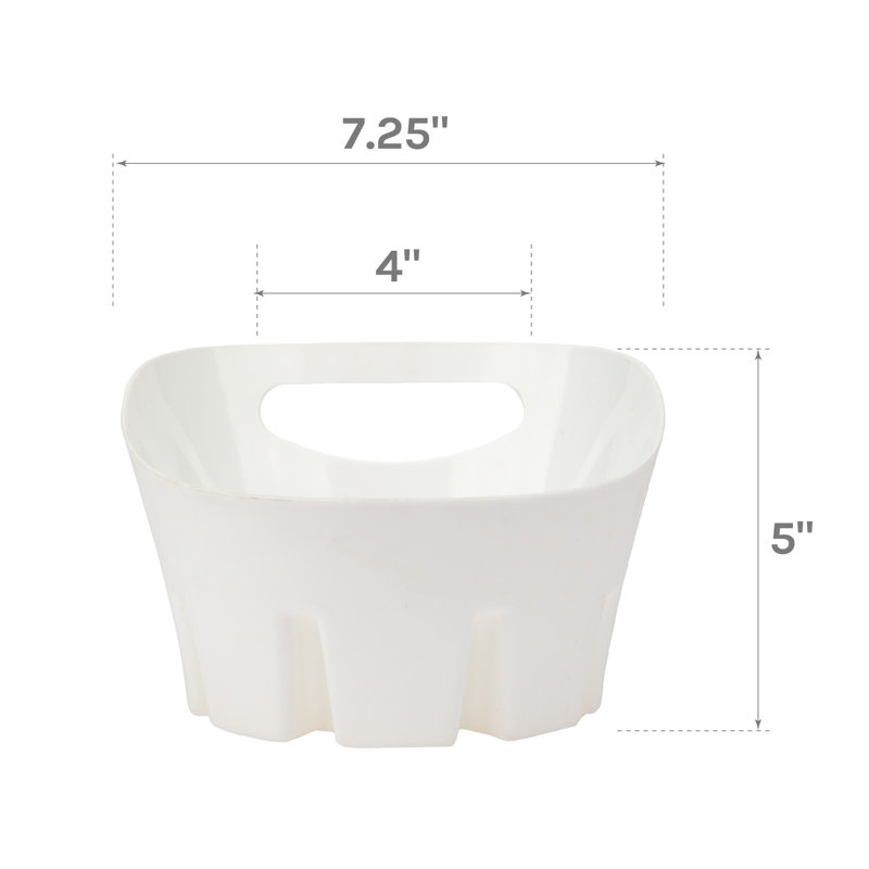 Utility-Sink Plastic Plunger Tray, White