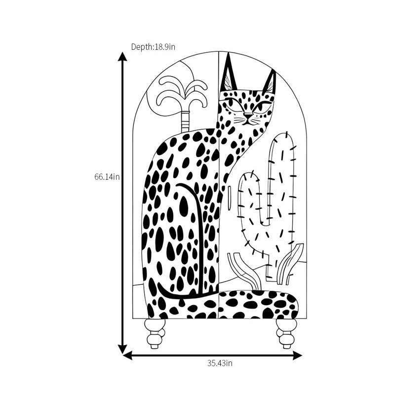 Armoire peinte à la mode
