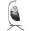  Fauteuil à œufs suspendu anthracite
