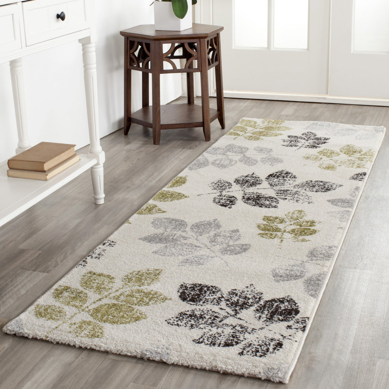 Tapis floral Rosario Porcello Performance, Tapis de couloir 2 pi 4 po x 6 pi 7 po
