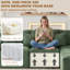 101″L-shaped Boneless Chenille Upholstered Sofa No Assembly-129943484