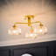 Abigahil Glass Semi Flush Mount-370949741-370949651-376258072