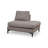 Stylish Corner Sofa, Beige Fabric, 61.0 x 123.6 x 78.7 inches | 100% Polyester Upholstery, Beech Wood & Chipboard Frame | Soft Grey Foam & Silicone Back Cushion | Matt Black Plastic Legs | Dry-Cleanable & Comfortable Design-90667766-90667767