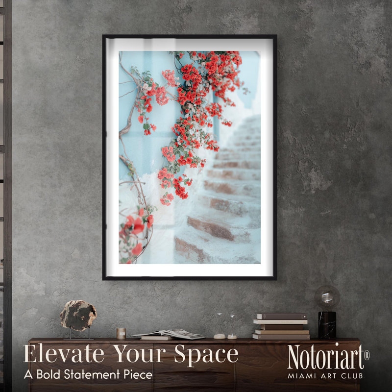 «Cyan Leaf Rise Shadowbox Print» par Notoriart, H 55 po x l 37 po, Noir
