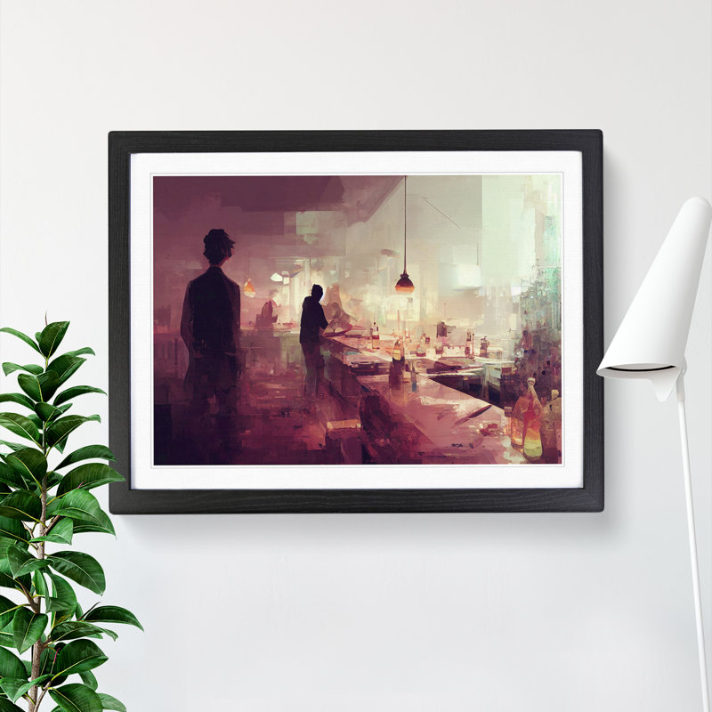 Cocktail Bar Vol.2 - Framed Print, Black, 46cm H x 64cm W x 2cm D