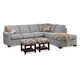 Bedford Two-Piece Bumper Sectional With Sleeper