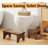 Bamboo Toilet Stool, Wooden Squatting Potty Stool For Adults(Brown)
