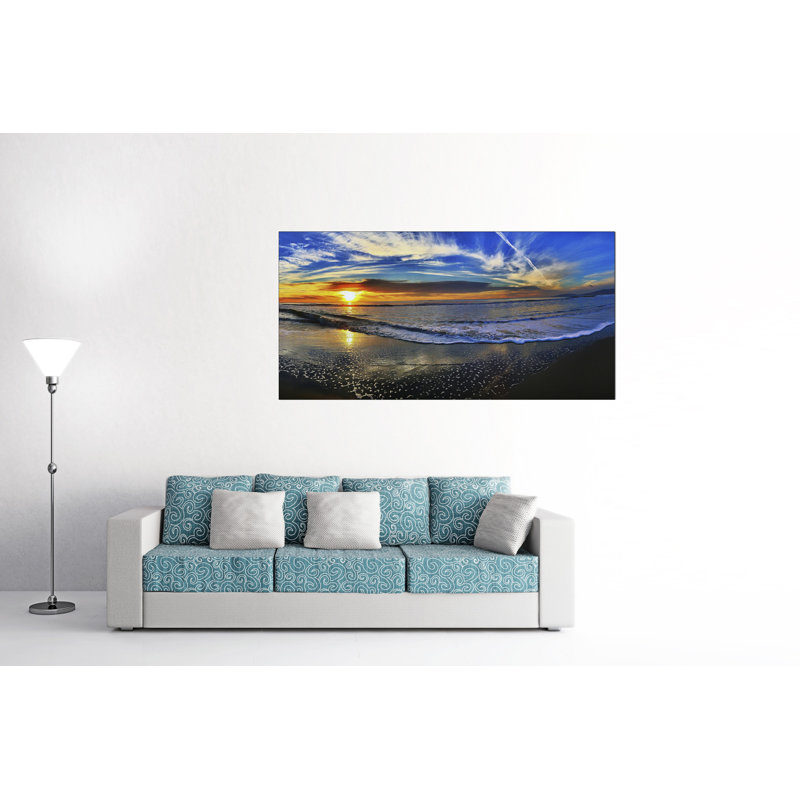 Spiaggia Di Sera - Wrapped Canvas Rectangle Print