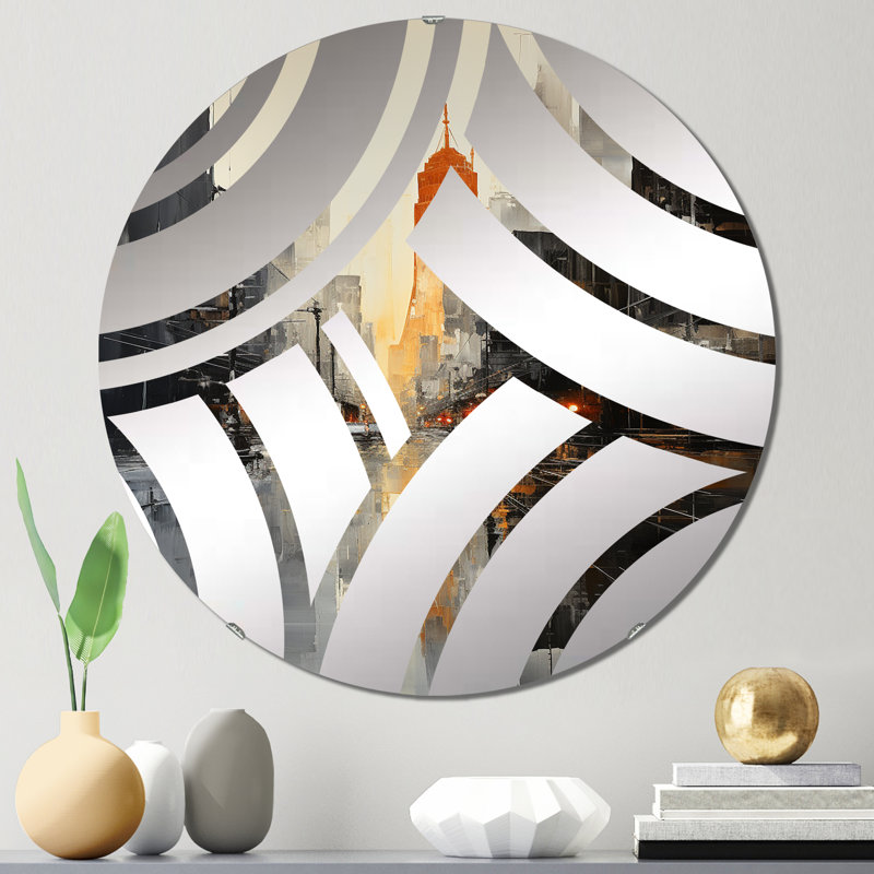 Miroir décoratif Daryian, 23,6 po x 23,6 po