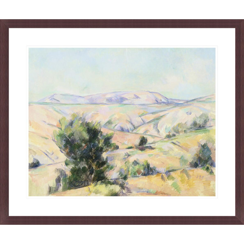 Paysage de montagne par Paul Cézanne - Impression numérique sur toile, H 23,25 po x l 29,5 po