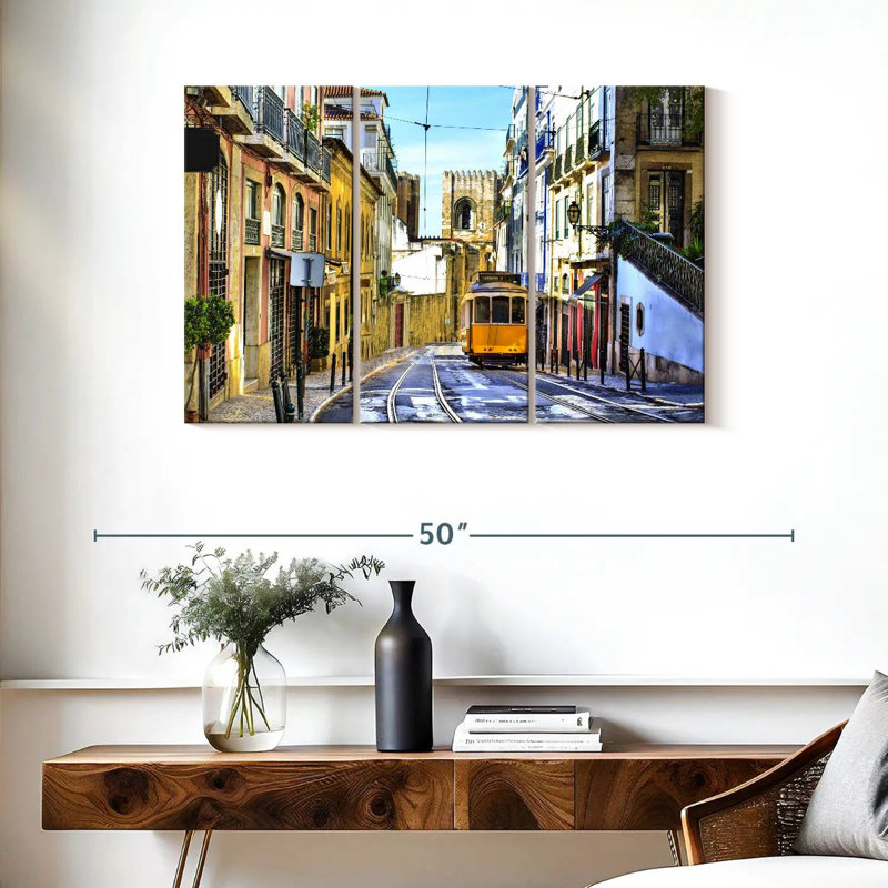 Rue Sireci à Lisbonne, H 24 po x l 38 po