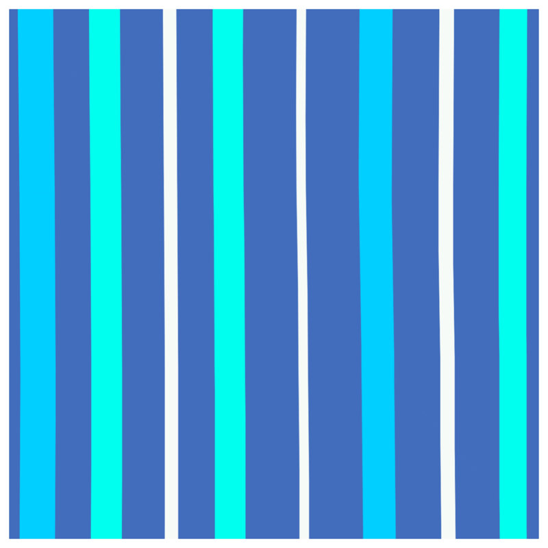 Rideaux à rayures bleues et transparents - 1 panneau, 50" x 92" - 1 Panel, Blocage