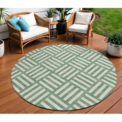 Tapis rond ivoire 8 po