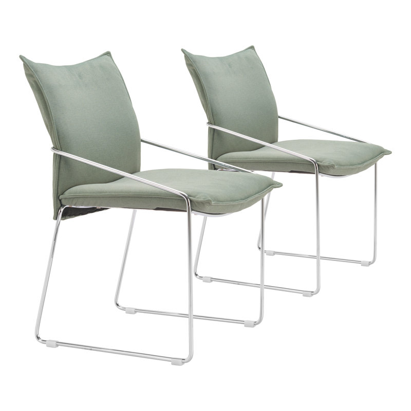 Ensemble de 2 chaises d'appoint Modern, Vert