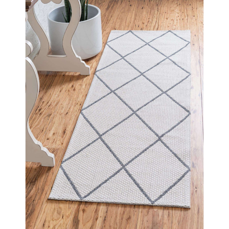 Miroir contemporain, Tapis de couloir 2 pi 2 po x 7 pi 4 po