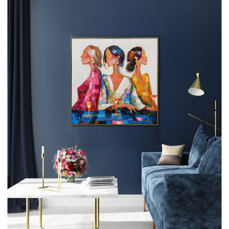 «Chic Conversations», art mural sur toile