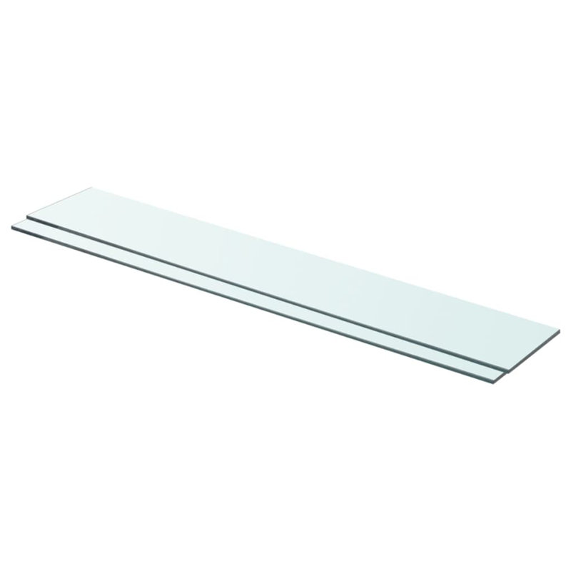Wall Shelf Floating Shelf Display Shelf Wall Mounted Tempered Glass, 0.31" H x 31.5" W x 4.7" D