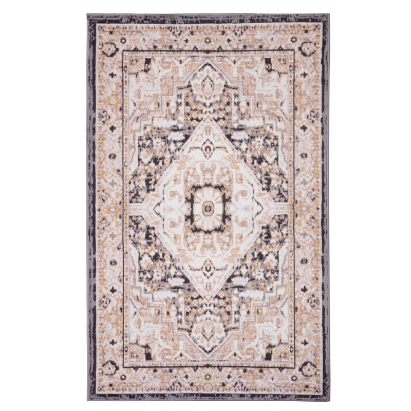 Tapis oriental beige, Rectangle 5 pi x 8 pi