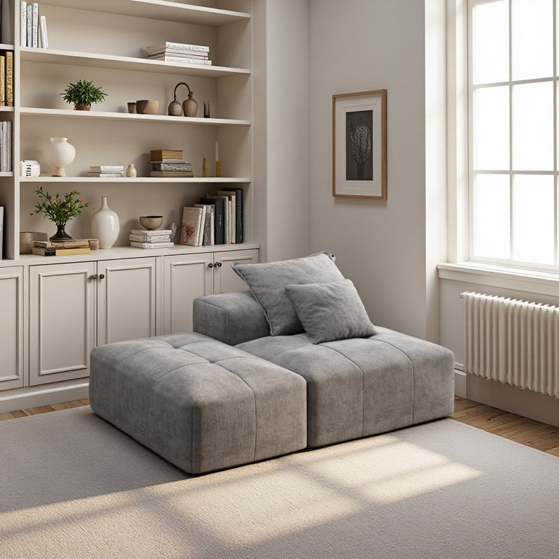 Canapé modulaire surdimensionné Modern, Gris chenille