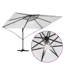 Roma Parasol with LED Strip Lights Aluminium and Polyester Garden Shade-515771268-515771274