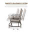 Banc oscillant avec table centrale Outsunny