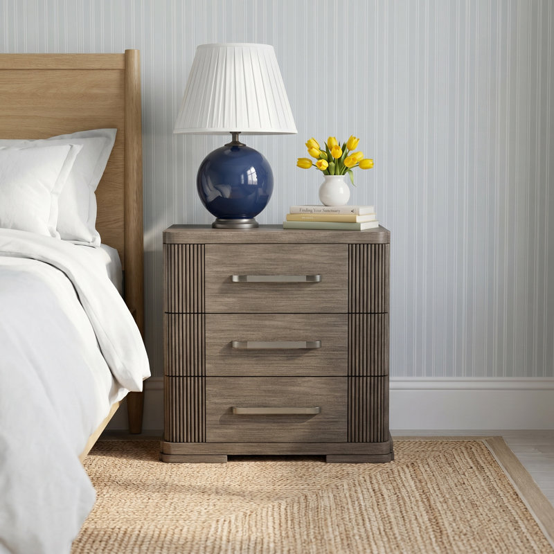 Lovitz 3 Drawer Nightstand
