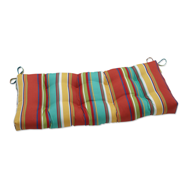 Coussin de siège intérieur / extérieur Crosthaiti, Bleu, L 44 po