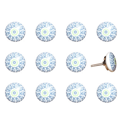 Hand Painted 1.5" Diameter Mushroom Knob Multipack