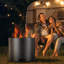 Round Smokeless Outdoor Fireplace-1211996394
