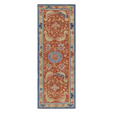 Rug & Kilim’S Chinese Style Runner Rug In Burnt Orange With Kirin Pictorials