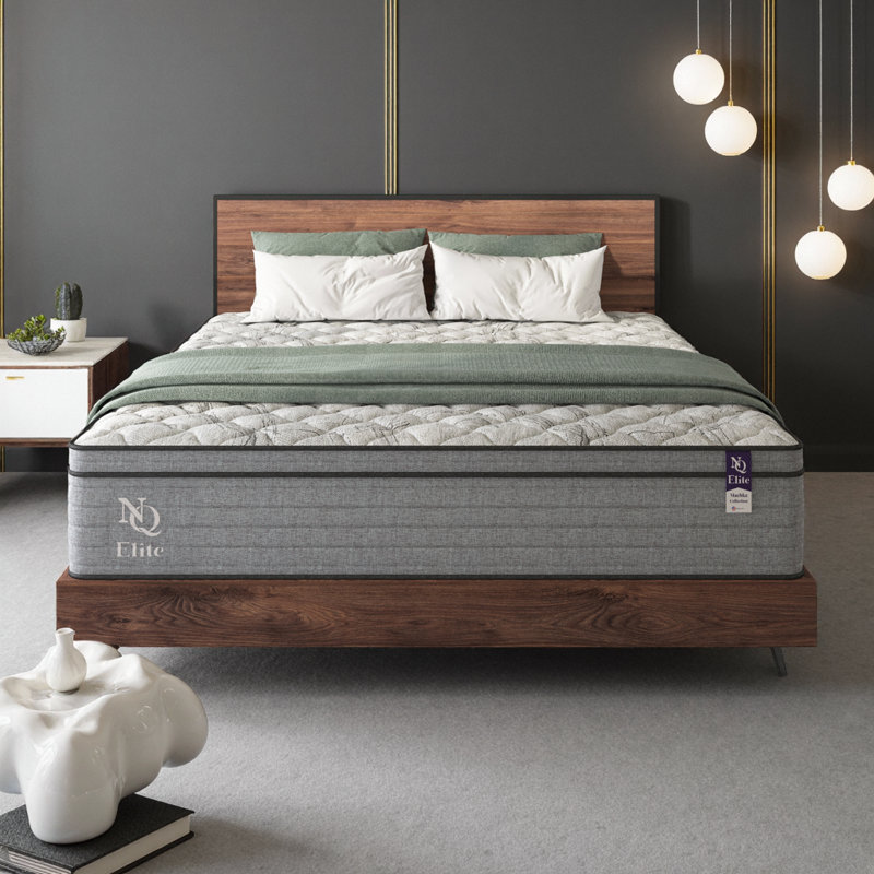 Grand matelas hybride en mousse viscoélastique gélifiée 10 pouces - soutien orthopédique, soulagement de la pression, base réglable, certifié CertiPUR-US, fabriqué aux États-Unis