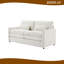 Canapé en chenille de 68,1 po avec accoudoirs courbés et coussin Chenille-1105573835