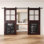 Portes de grange non assemblées et finies en forme de tableau noir 36 po x 84 po Homacer Red Homacer
