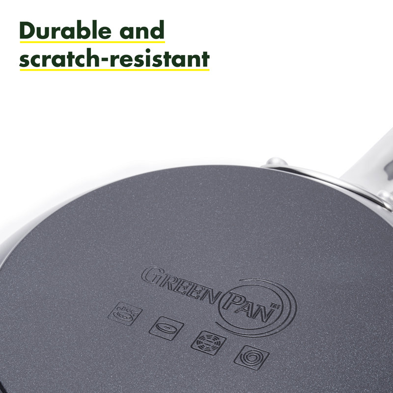 GreenPan Chatham Black Prime Midnight Healthy Ceramic Nonstick, 11" Grill Pan