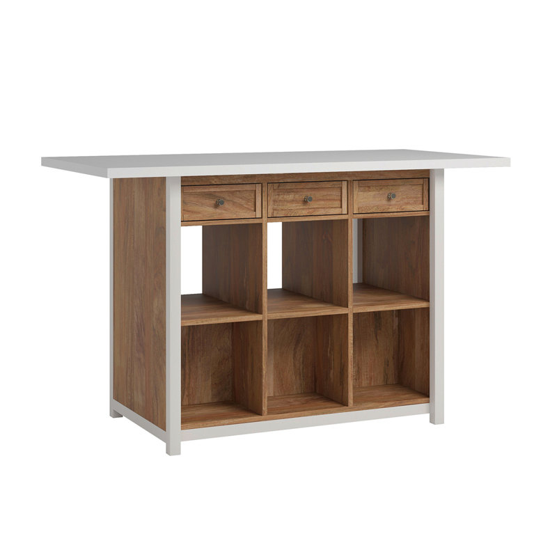 Work Table, Brown Finish