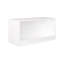 Boîte de rangement ouverte pour jouets, bac de rangement en bois blanc pour jouets en peluche, livres, chambre de bébé ou salle de jeux