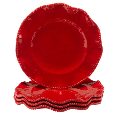 Ensemble de 4 assiettes à dîner 11 po Perlette