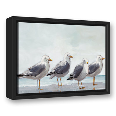 Seagulls In A Line, reproduction d'art sur toile