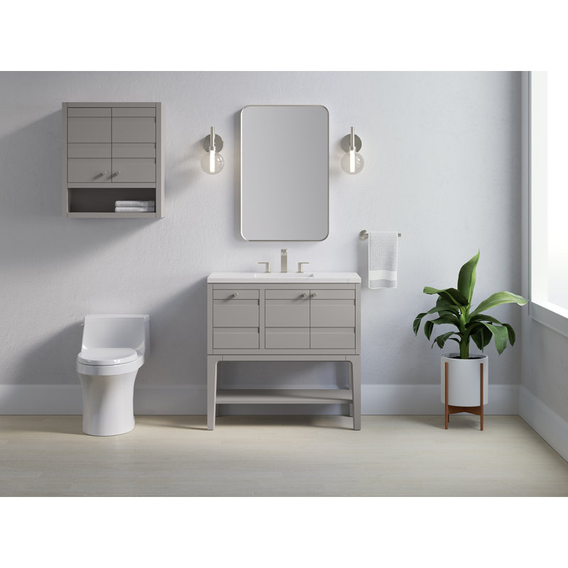 Helst 28-In X 24-In Wall Cabinet, Mohair Gray