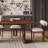 Retro Simple Design Rectangular Dining Table Set-109975237