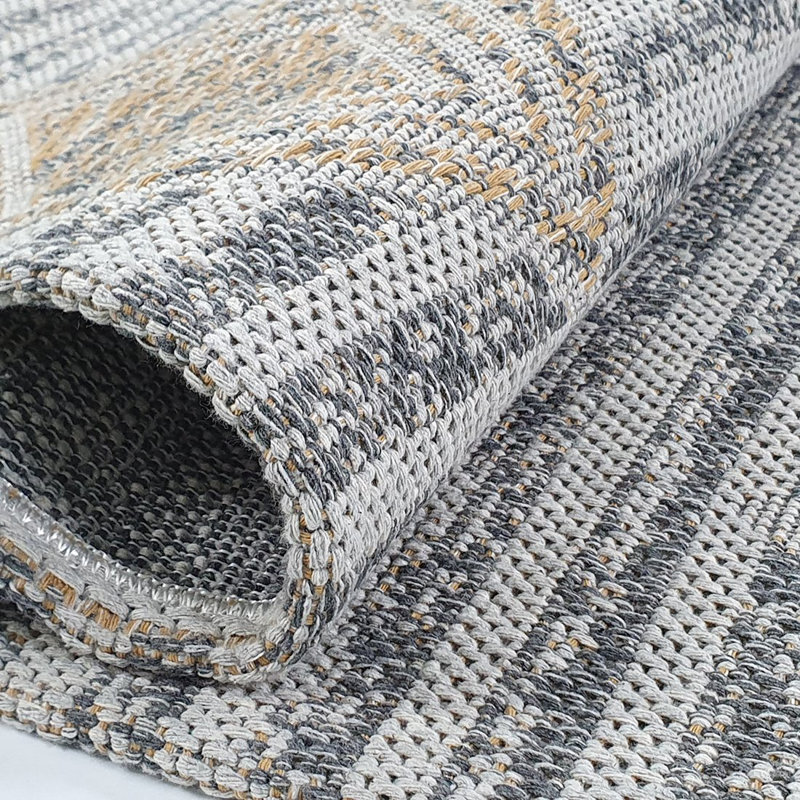 Crowther Geometric Cotton Area Rug Set, Rectangle 75 x 150cm