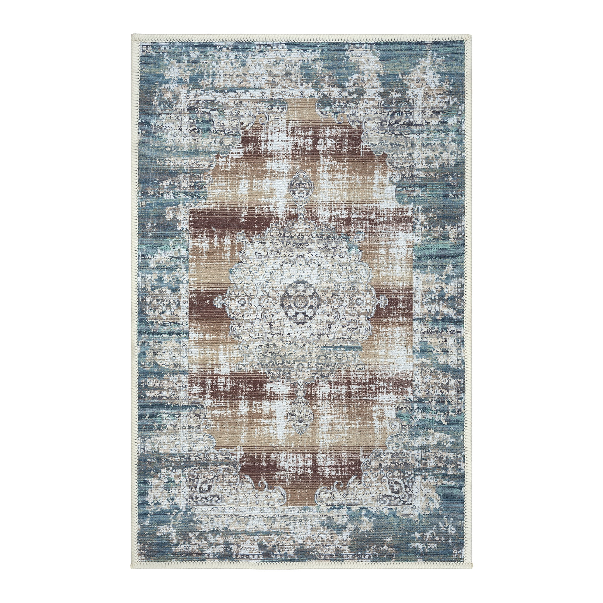 GLN Rugs Vintage Collection - Machine Washable Area Rug, Vintage ...